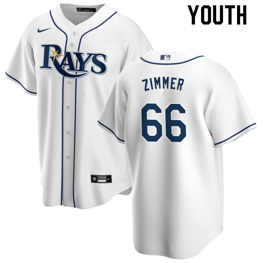 Nike Youth #66 Don Zimmer Tampa Bay Rays Baseball Jerseys Sale-White